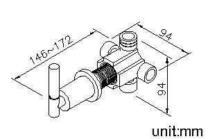 3-Way Diverter (One Inlet)(Showerhead/Hand Shower/Bathtub) thumbnail 2