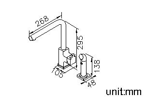 Kitchen Faucet W/Sprayer thumbnail 2