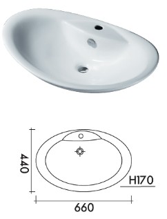 Lavatory Basin - Clown Bowl