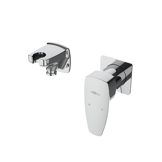 Concealed Shower Mixer W/Shower Holder & Wall Supply