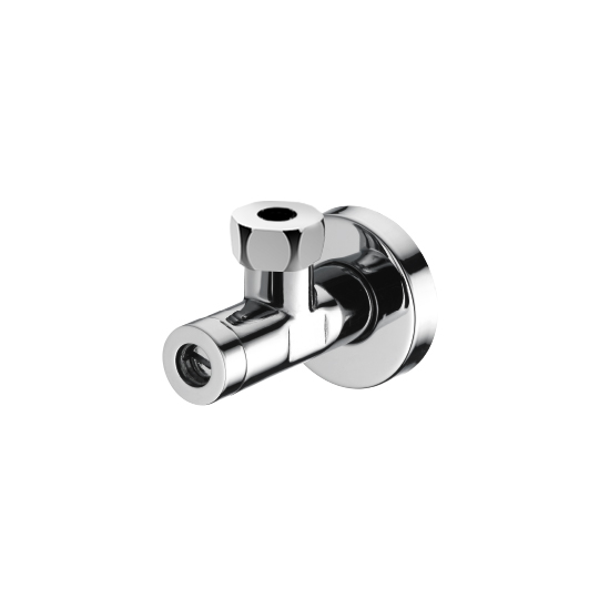 Angle Stop 1/2"IPS*3/8"O.D. (Polish & Chrome-Plated)