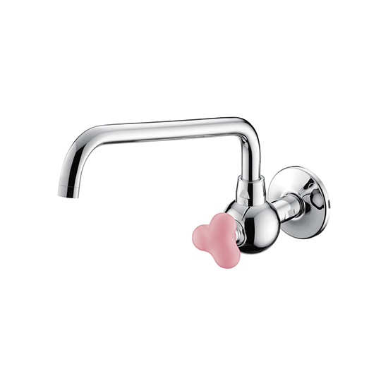 Kitchen Faucet (Pink)(Wall-Mounted/Cold Only)