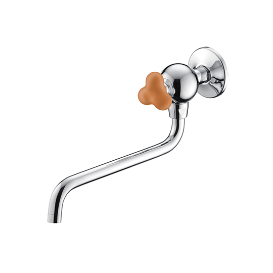 Kitchen Faucet (Orange)(Wall-Mounted/Cold Only)