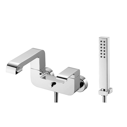 Bath/Shower Mixer W/Hand Shower & Hose & Bracket