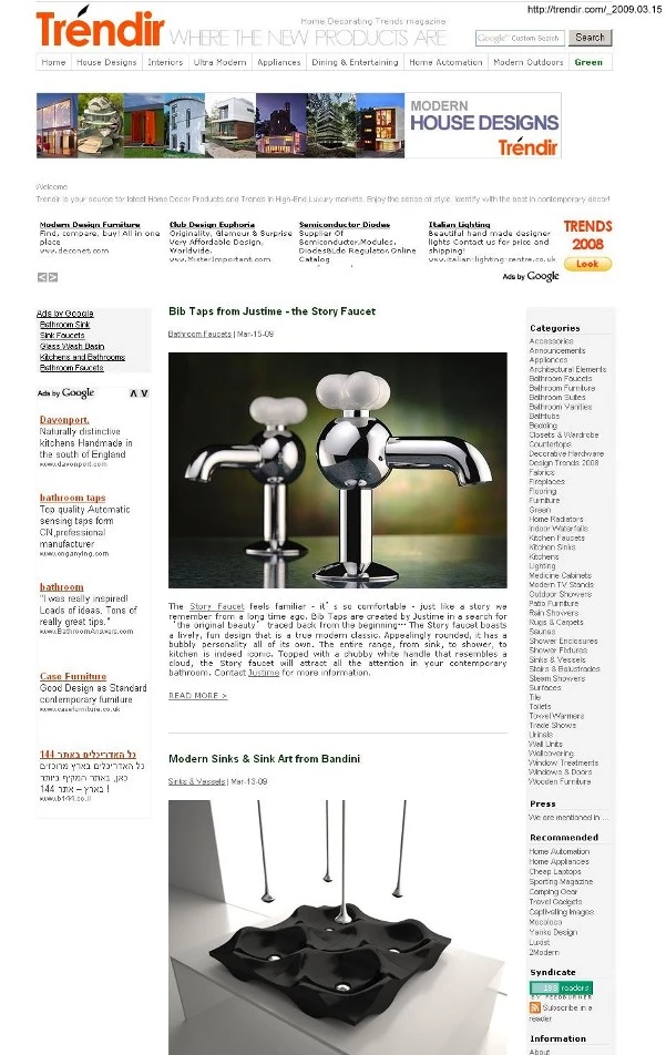 In March 15, 2009 Design Website 