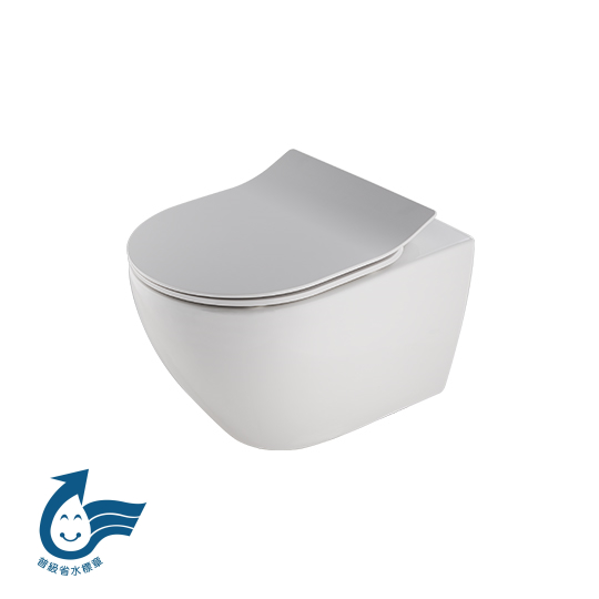 Wall-Hung Toilet W/Toilet Seat & Cover