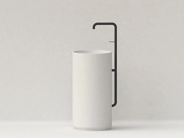 JUSTIME LUCKY 7 Basin and Faucet Combination 6777-U8-80MA - Nature-Inspired Design Expressing Growth Through Stone