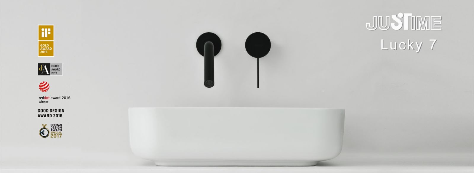 JUSTIME Lucky 7 Series Wall-Mounted Basin Faucet 6777-X2-80MA