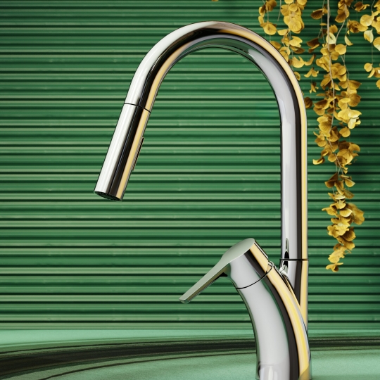 Kitchen Faucet With Pull-Out Sprayer thumbnail 4