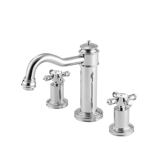 Two-Handle Wall-Mounted Basin Faucet