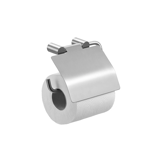 Toilet Tissue Holder W/Lid (Stainless Steel)