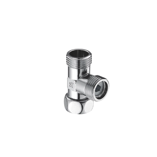Swivel Tee 1/2G W/Flow Control Valve (Chrome-Plated Without Polish)