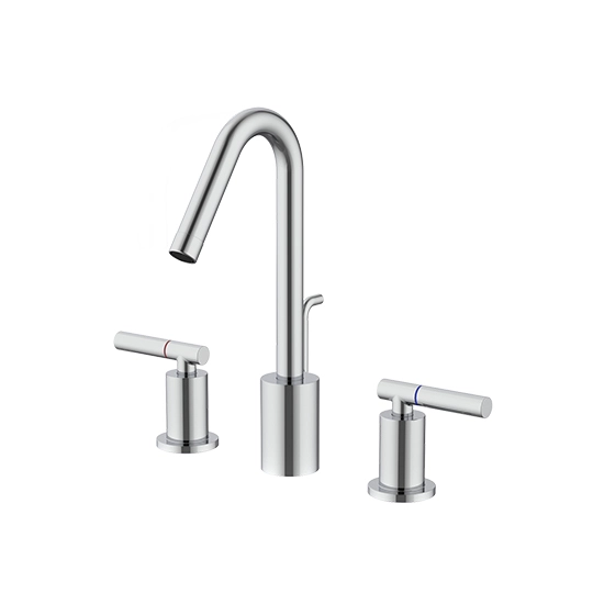Two-Handle Widespread Basin Faucet W/Lift Rod