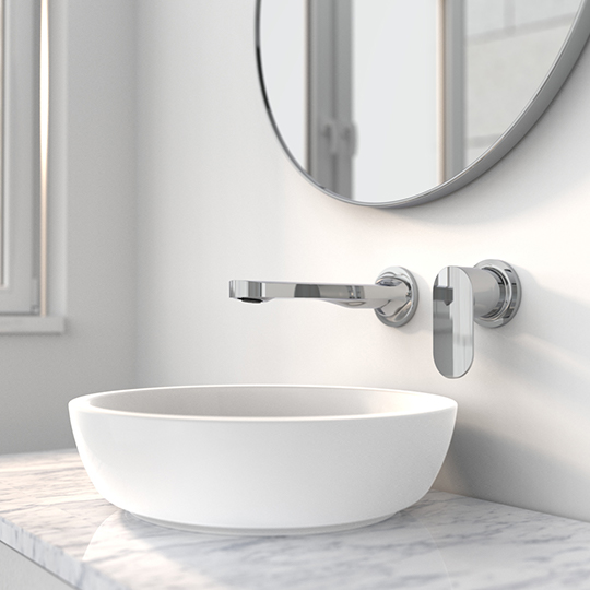 Single-Handle Wall-Mounted Basin Mixer thumbnail 3