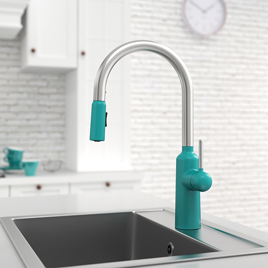 Kitchen Faucet With Pull-Out Sprayer thumbnail 3