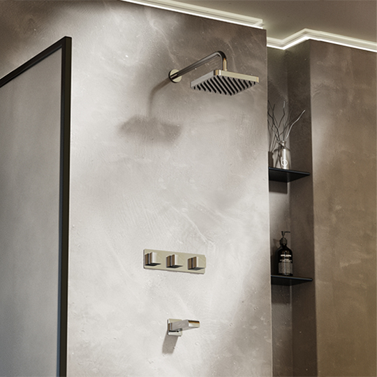Three-Handle Valve (Showerhead/OFF/Bathtub) thumbnail 3