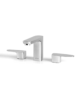 JUSTIME PAN 2 Faucet Collection with Rectangular and Circular Geometric Design