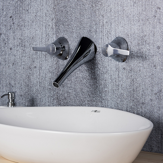 Nature Two-Handle Wall-Mounted Basin Faucet